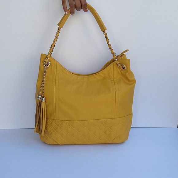 big buddha yellow purse